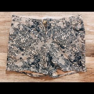 H&M L.O.G.G. Paisley Blue Shorts